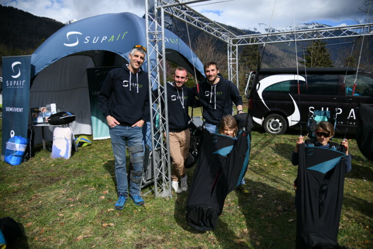 The Supair team at the Samoens festival