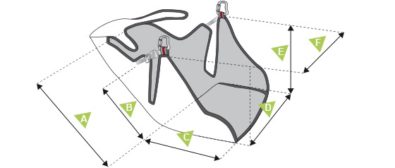 Schema Abmessungen Gurtzeug
