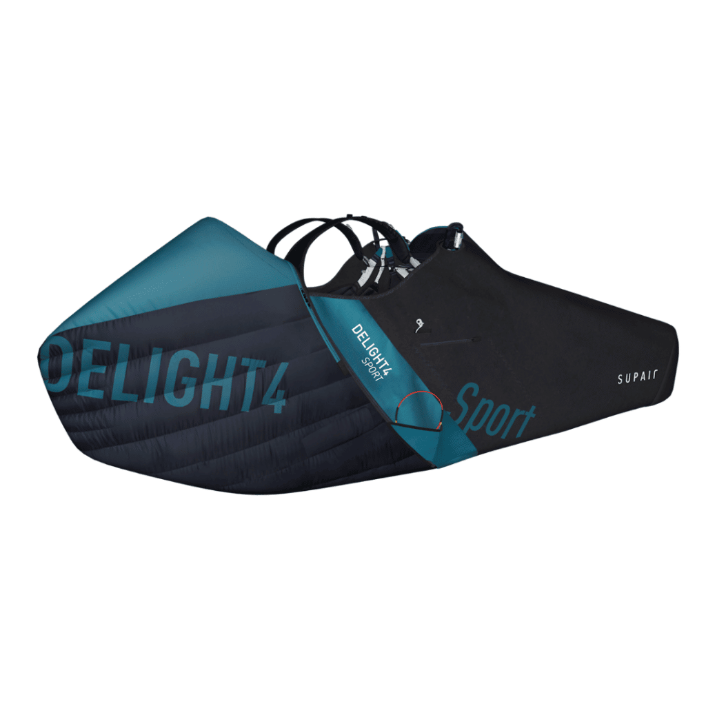 design 3D of the Supair DELIGHT 4 SPORT harness