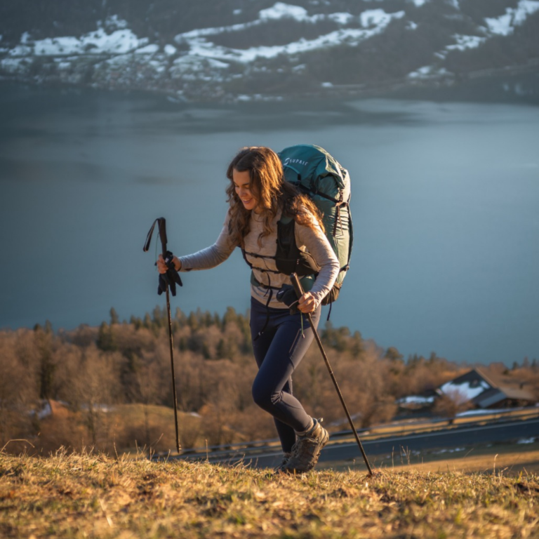 walking, flight and bivouac in paraglider